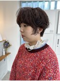ショートのくせ毛っぽパーマ【mayu】【now as.明石】