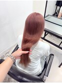 ブリーチありダブルカラー ビンクベージュ
