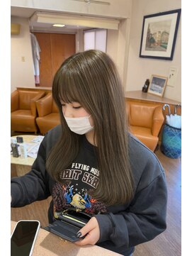 サロンドモリ ＊ブリーチなしオリーブカラー