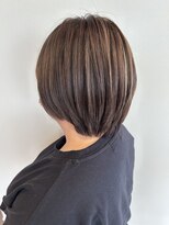 ヘアーアンドメイク アンジュ 中野店(Hair&Make ange) ショートボブ×白髪ぼかしハイライト