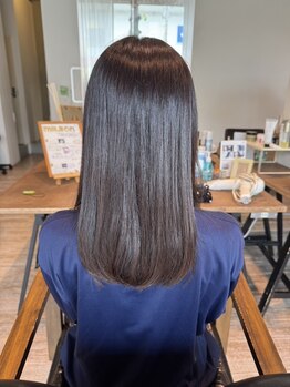 ヘアーサロン ソラ(hair salon sora)の写真/ダメージレスでこのツヤ感!触れたくなるうるツヤストレート!
