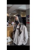 イメチェン/ピンクベージュ/前髪/伊勢原