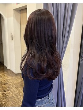 ヘアーアイスカルテット(HAIR ICI QUARTET) 大人可愛い◎ピンクベージュ×ロングウェーブヘア