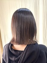 ココカラヘアー ニコ(cococara hair nico)&nbsp;切りっぱなしボブ/タッセルボブ/髪質改善/グレージュ/ボブ