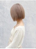 くびレイヤーエモージュ前髪モテベージュレイヤーミディ/高円寺