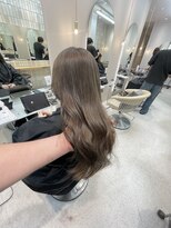 ロンドシェリ 仙台(Lond Cheri)&nbsp;ブリーチダブルカラーグレージュカラーデザインカラー前髪仙台