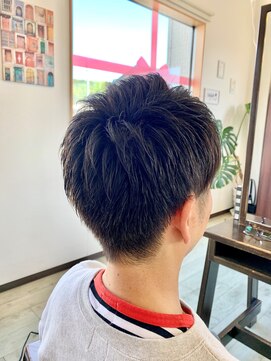 オレンジ(orange) サイド・ツーブロック