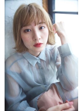 グランアージュ 柏西口店(grandage) 大人ガーリー/フェザーボブ×ミントアッシュ　柏　柏駅