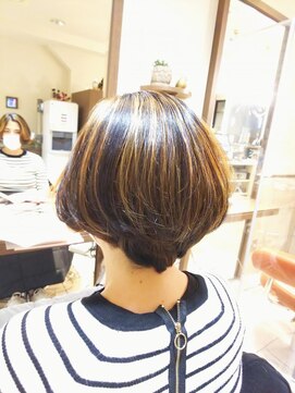 ネオリーブチノ 登戸店(Neolive cino) デザインカラー ハイライト×フェイスフレーミング