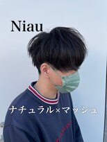 ニアウ 太田店(Niau)&nbsp;メンズマッシュツイストスパイラルパーマ波巻きスパイラルパーマ