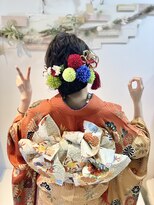 ヘアセットサロンエッジ(Edge)&nbsp;成人式振袖ルーズシニヨン