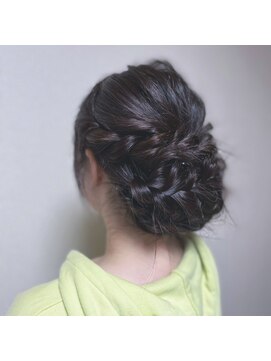 アース 富谷店(HAIR & MAKE EARTH) 編み込みアレンジスタイル(^-^)v