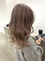 ノートエートル 西金沢(Nought etre)&nbsp;20代30代ハイトーンミルクティーベージュツヤ髪スタイル