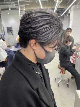 リップスヘアー 銀座(LIPPS hair) メンズシルバーバレイヤージュ