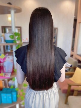 ヘアメイク ミチ 富田店(HAIRMAKE MICHI) 【MICHI 富田店　古作蓮】レイヤーカット　艶感　ベージュ　美髪