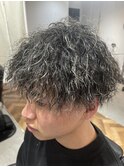 ツイストスパイラル&ホワイト系ハイライト