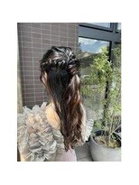 スーリール 姪浜店(Sourire)&nbsp;ハーフアップアレンジ