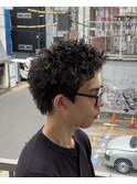 スパイキーウルフパーマツイストスパイラルスパイキーショート