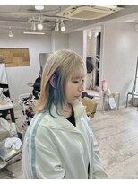 プライズ 成増店(prize)&nbsp;ミルクティー×ブルーダブルカラー成増地下鉄成増