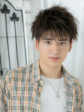 グルーミングサロン バーバー キャッスル 北浦和西口(Grooming salon Barber Castle) 20代30代カジュアルくせ毛風アースカラーメンズショートF北浦和