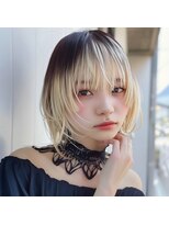 レヴ 草加店(LEV.)&nbsp;こなれミディ前髪カタログ韓国マッシュアンブレラカラー