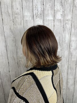 ビューティドレッセヤマノ 池袋パルコ(Beauty Dresse YAMANO) 【インナーカラー】【フェイスフレーミングカラー】【ボブ】