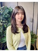 【ミディアム】小顔になる顔周りレイヤー