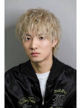 カッパーマン(KAPPER MEN) #メンズカット#ダブルカラー#ハイトーン#ホワイトベージュ