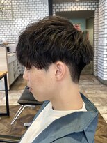 ステレオ ヘアデザイン 安城店(STEREO HAIR DESIGN) ゆるめソフトツイスト×刈り上げマッシュ（6月）