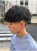 シャドウパーマメンズカットスパイラルパーマツイスパ波巻き