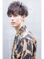 ケアリー 練馬(Carelly)&nbsp;ツイストパーマ七三オールバックマッシュウルフスリークショート