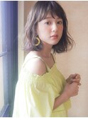 シースルーバング無造作大人かわいい美髪ネビージュオリージュ