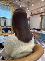 ロンドアベニール 北千住(Lond avenir)&nbsp;暗めカラー/ボブ顔周り/前髪/レイヤー/髪質改善/縮毛矯正/北千住