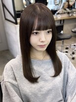 ジーナ 池袋(Zina) 髪質改善/ココアブラウン/ストレート/ブリーチなし/池袋美容院