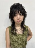 ウルフパーマ/レイヤーパーマ/マレットヘア