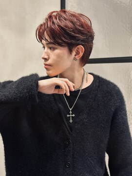 ロンドオム 池袋(Lond Homme) men's/メンズ/刈り上げセンターパート/フェザーパーマ/池袋