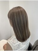 ストレートでもキマる！立体感でるコントラスト。脱白髪染め