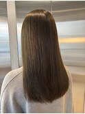 20代30代春◎オリーブブラウンロング×韓国風