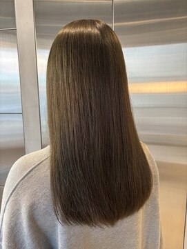 オーガニック リブ 川越(organic+live) 20代30代春◎オリーブブラウンロング×韓国風