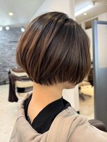 ガーデン 小山店(garden)&nbsp;宇都宮ショートボブショートカット白髪ぼかしハイライト白髪染め