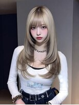 サロンドアイ(salon de i)&nbsp;ハイトーンレイヤー × ミルクティーベージュ