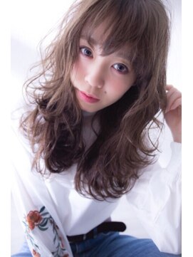 ヘアーメイク ブランニュー 東生駒店(hair make Brand new) 【透明感のある質感】ヘーゼルベージュ+ゆるふわカール