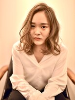 ヘアーリゾートテラス(hair resort terrasse)&nbsp;大人かわいいミニマムボブヴェールウェーブ3Dカラーブルージュ
