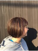 HAKKADO※ショートボブ×3Dハイライト