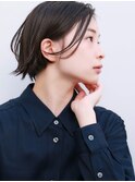 切りっぱなしボブ外ハネショート