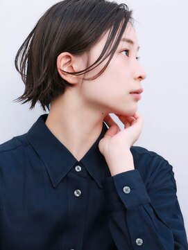 ドロップ(drop) 切りっぱなしボブ外ハネショート