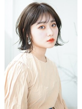 エマ(emma) ★オリーブベージュ★シースルーバング★