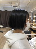 ミニボブ　横浜　ダブルカラー　髪質改善で質感◎