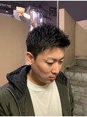 ツーブロックショート