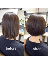 カミケン 方木田店(kamiken.)&nbsp;ドライでまとまる丸みショート【カミケン方木田店】